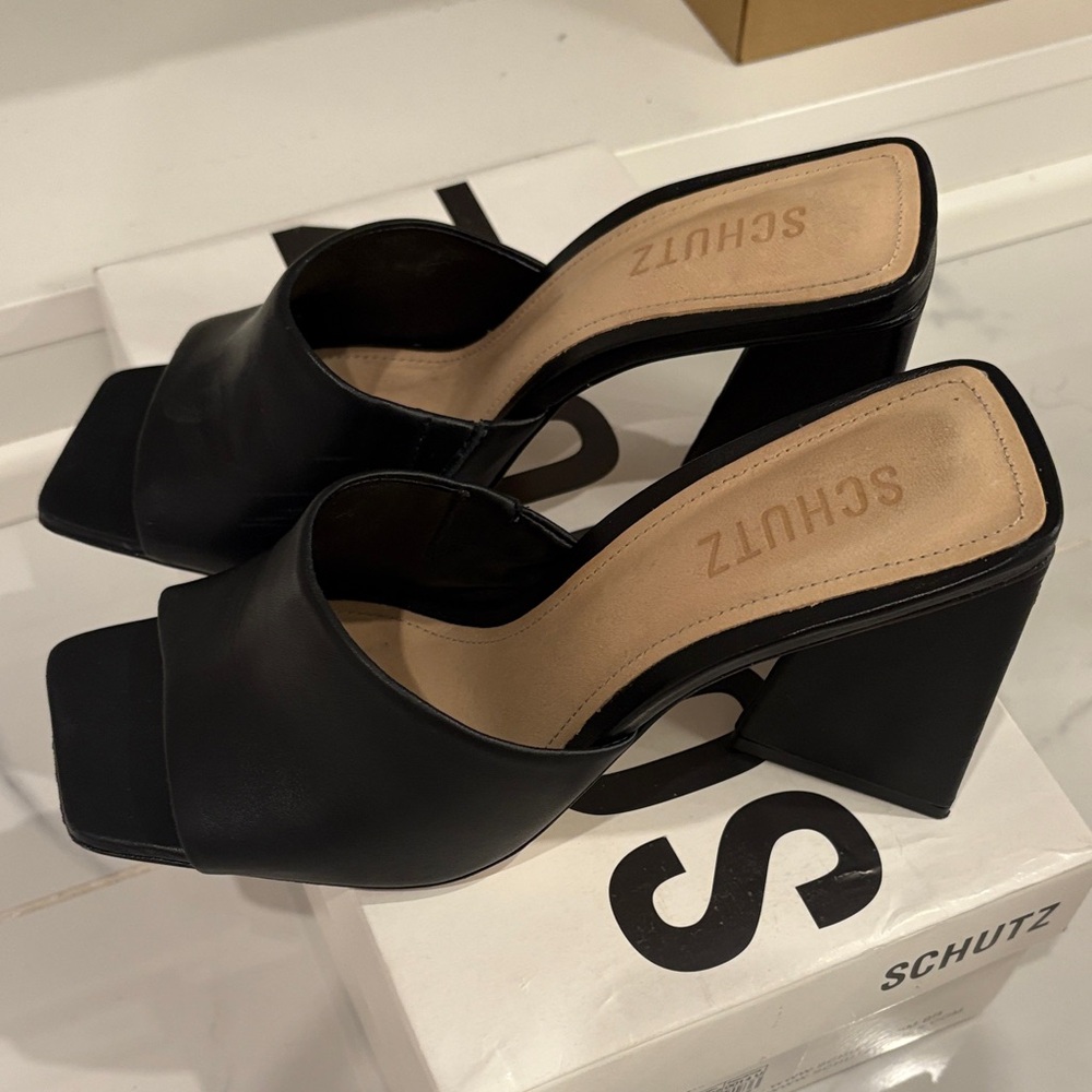 SCHUTZ Black Women's Mules